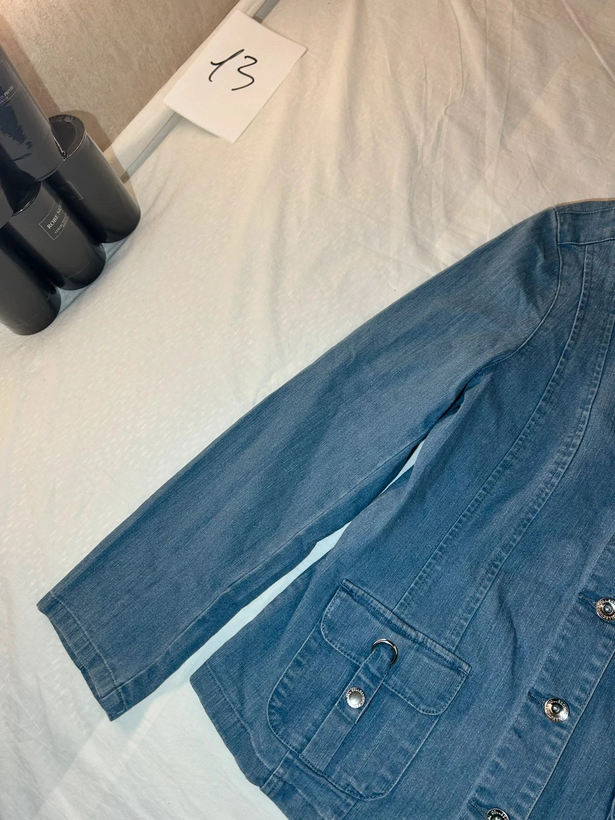 Blauwe denim shirt damart – photo 4